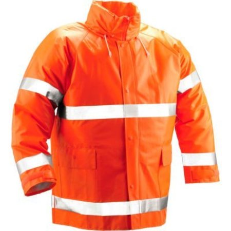 TINGLEY RUBBER Tingley® J53129 Comfort-Brite® Jacket, Fluorescent Orange, Medium J53129.MD